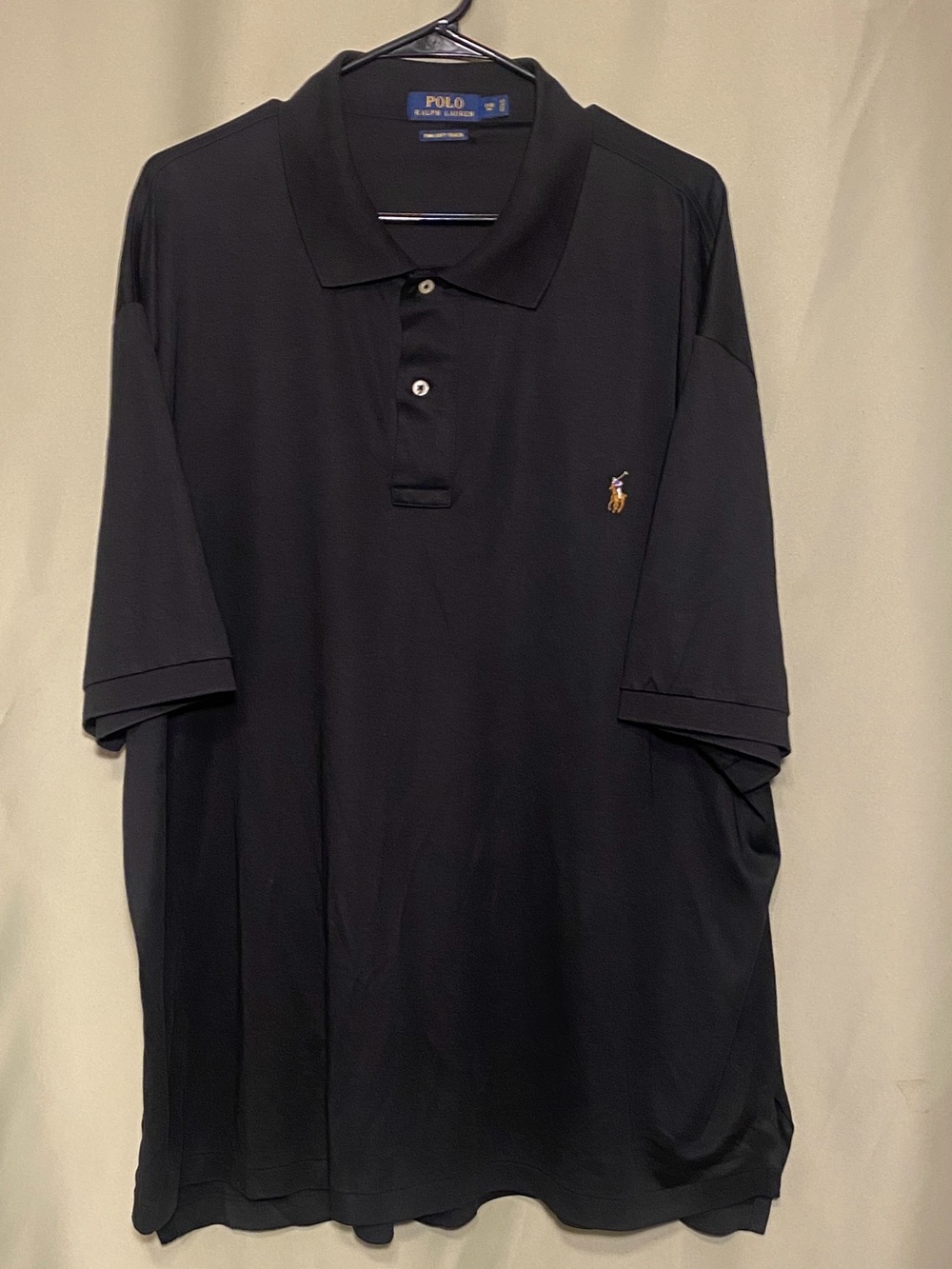 Polo Ralph Lauren Prima Soft Touch Polo Shirt Black Men’s 2XB